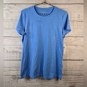 NWT Calvin Klein Performance Solid Blue Womens Size Small Shortsleeve Tee